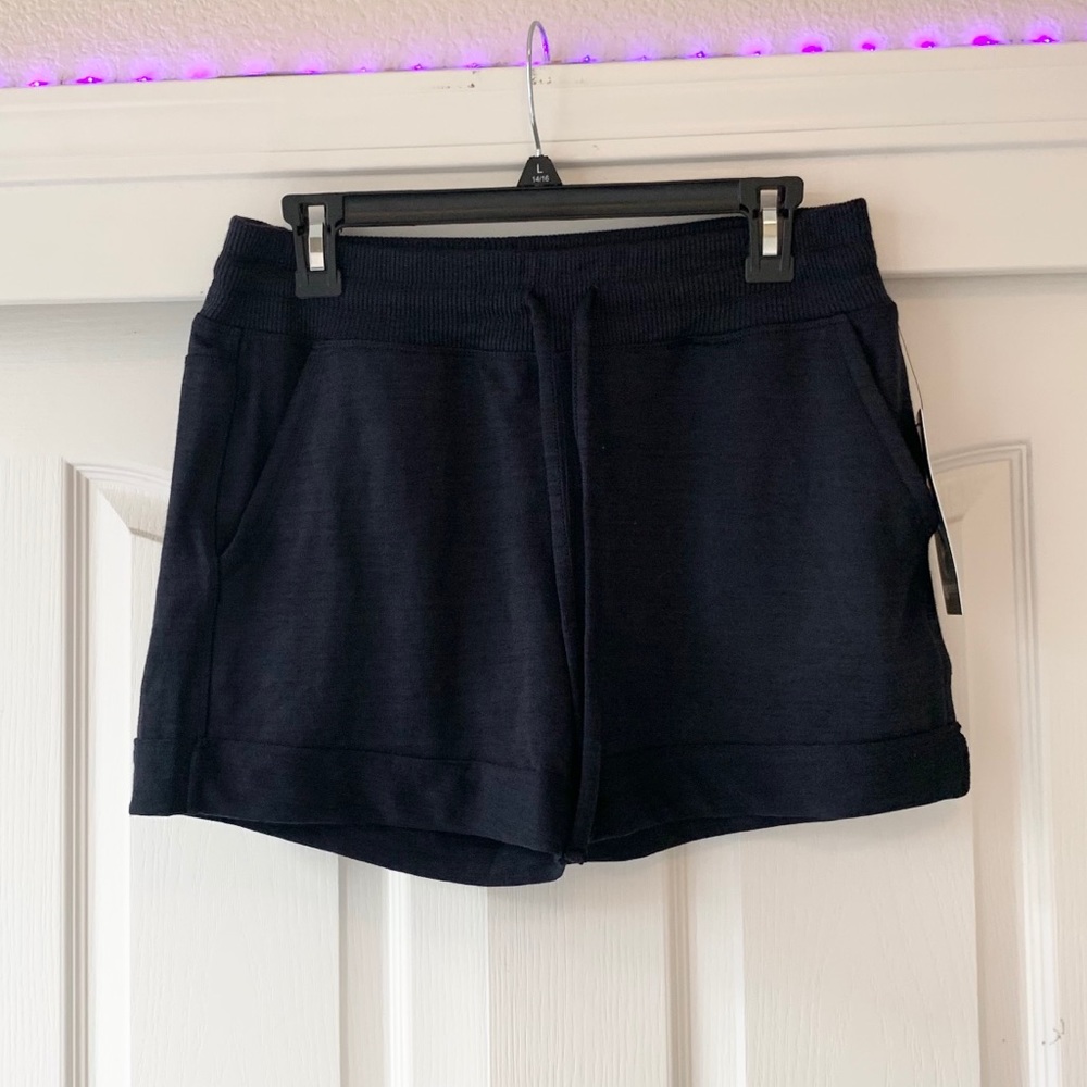 Navy Blue Pajama Shorts